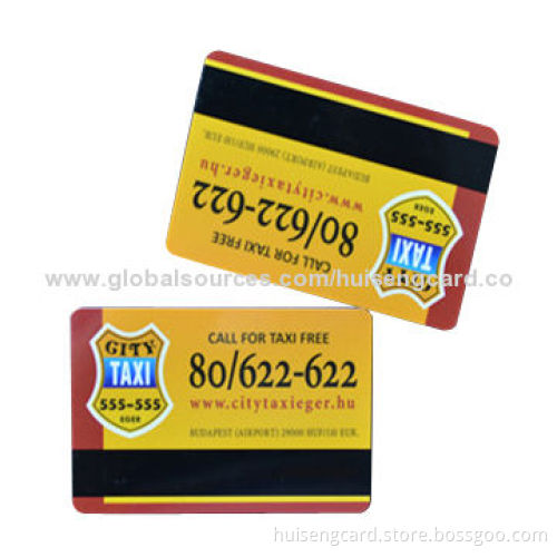 PVC Magnetic Strip Card, Thickness of 0.76mm